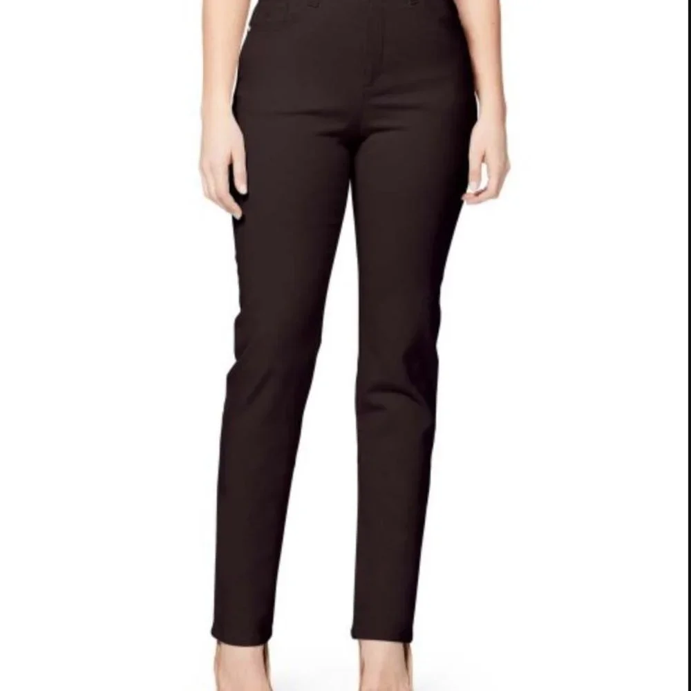 Gloria Vanderbilt | Coffee Roast Amanda Straight-Leg Pants - Picture 2 of 2